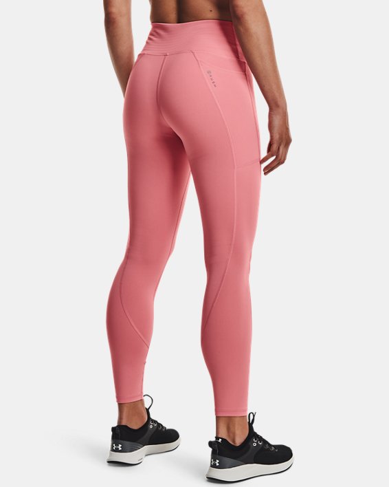Women's UA RUSH™ No-Slip Waistband Full-Length Leggings, Pink, pdpMainDesktop image number 2